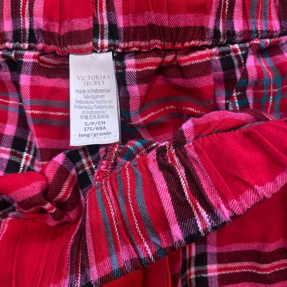 Victoria Secret Red Plaid Women’s Pajamas size S VGUC - Picture 3 of 5